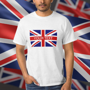 Camisetas personalizadas con la bandera británica