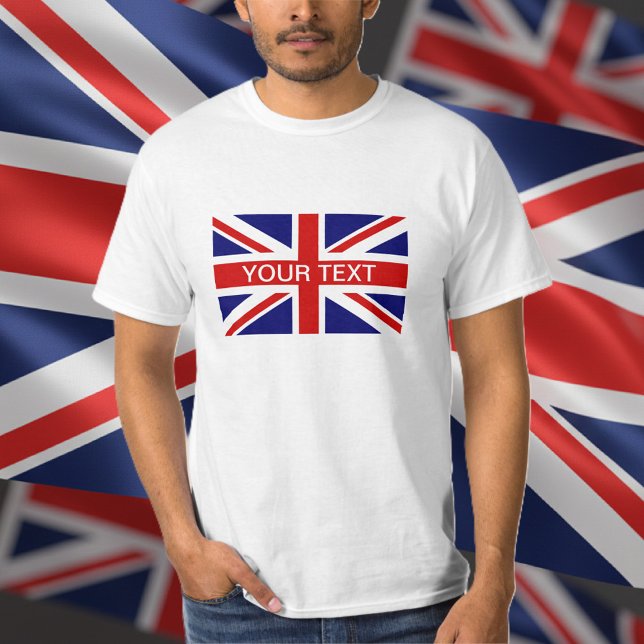 Camisetas personalizadas con la bandera británica (British Union Jack t shirt)