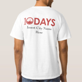 Camisetas personalizadas de 10 días 