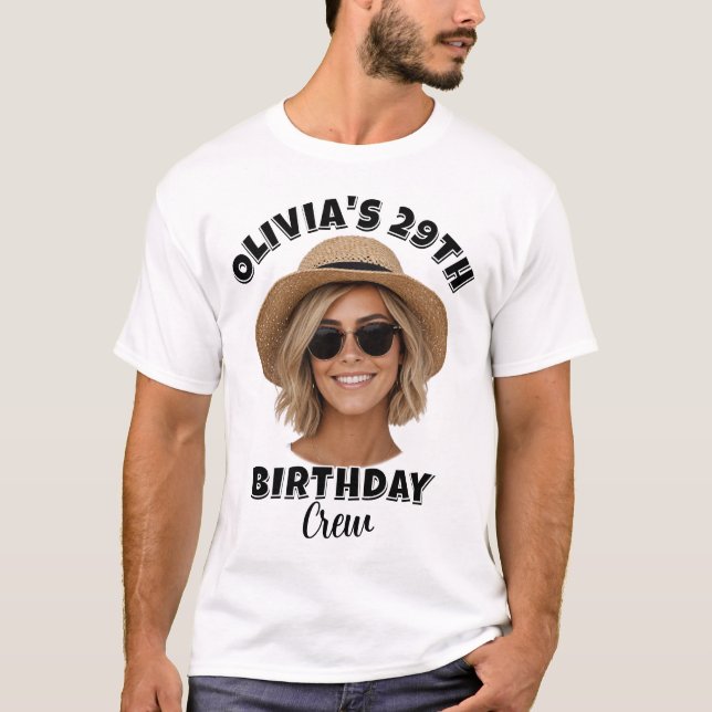 Camisetas Personalizadas de Cumpleaños con Fotos | (Anverso)