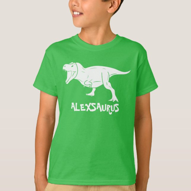 Camisetas personalizadas de dinosaurios, regalo pa (Anverso)
