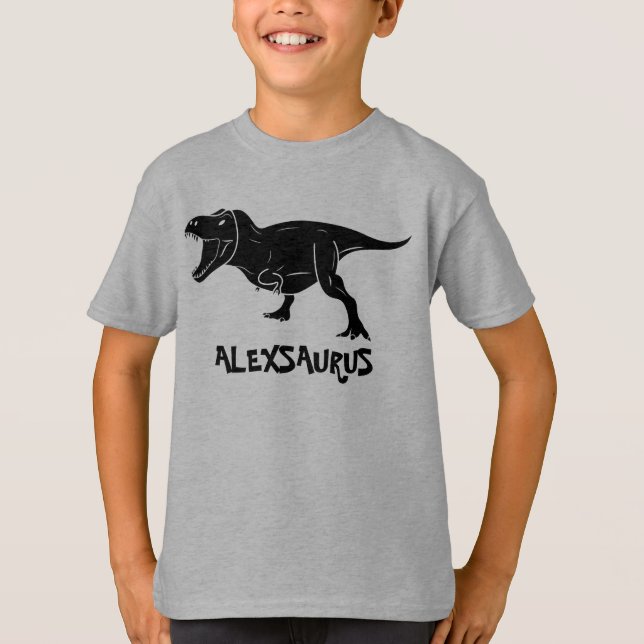 Camisetas personalizadas de dinosaurios, regalo pa (Anverso)