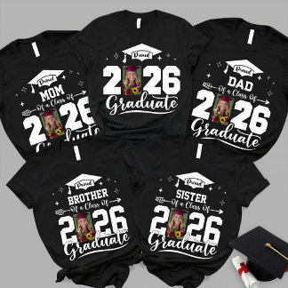Camisetas personalizadas de graduación de la famil