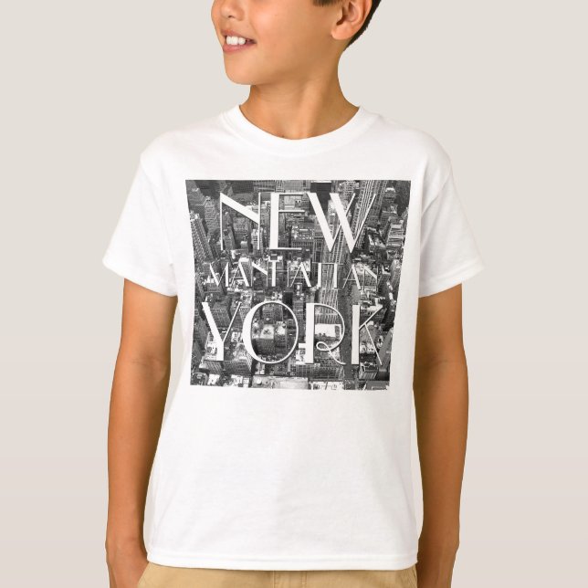 Camisetas personalizadas de niños de Nueva York NY (Anverso)