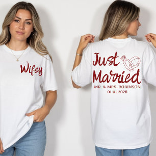 Camisetas Personalizadas para Esposo y Esposa, Sr.