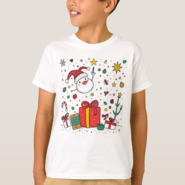 camisetas personalizadas para Navidades lindos (Anverso)