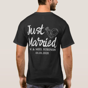 Camisetas personalizadas para parejas Sr. y Sra., 