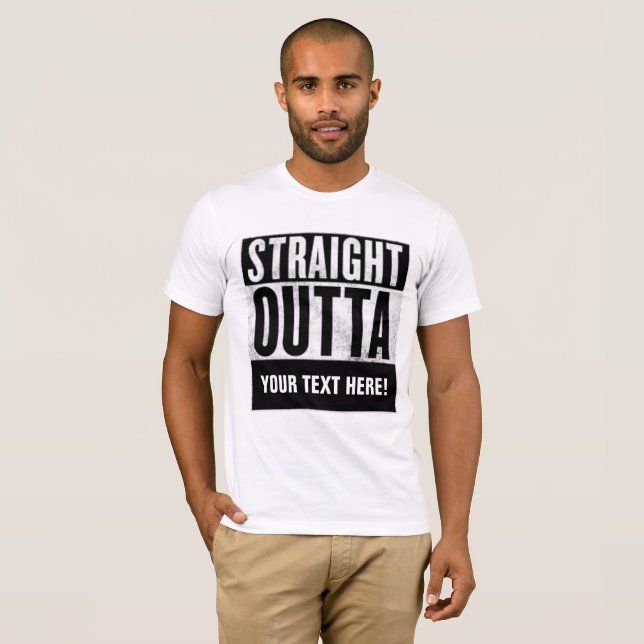 Camisetas personalizadas STRAIGHT OUTTA (Anverso completo)