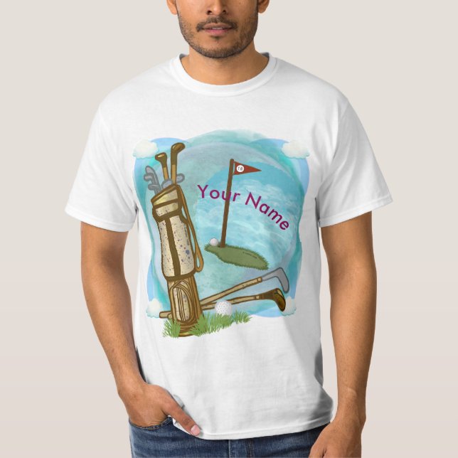 Camisetas personalizado de Golf Dad (Anverso)