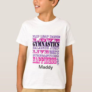 Camisetas personalizado de la gimnasia