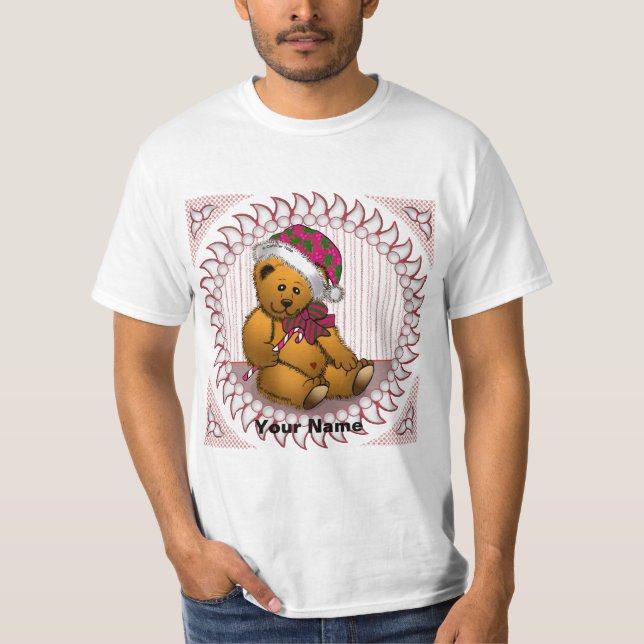 Camisetas personalizado de Santa Bear (Anverso)