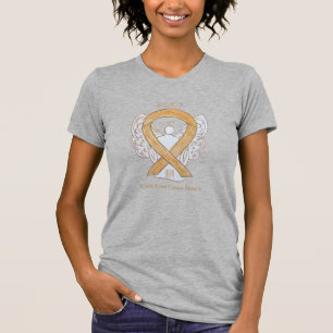 Camisetas Personalizados de Amber Awareness Ribbon