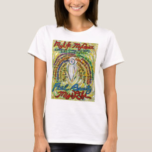 Camisetas Personalizados de arte de ángel blanco