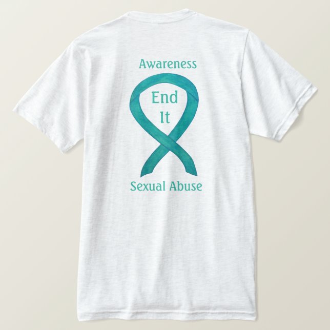 Camisetas Personalizados de la Cinta de Conciencia (Reverso del diseño)