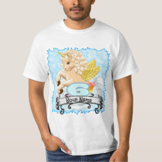 Camisetas personalizados de Unicornio de 6 años