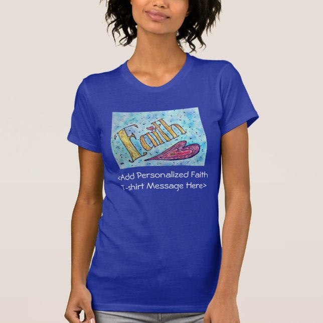 Camisetas personalizados Inspiradores de palabra d (Anverso)