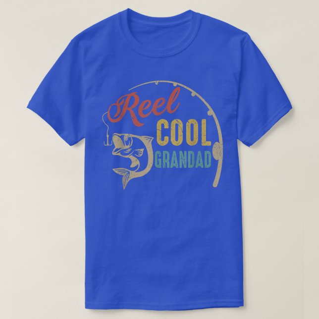 Camisetas pesqueros de grano de Guay Reel Mens, pa (Diseño del anverso)