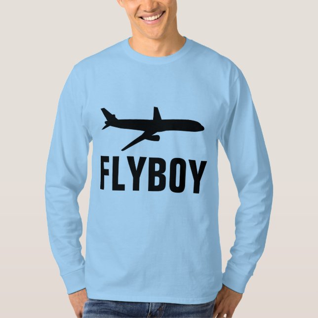Camisetas PILOTO DE AVIACIÓN DE FLYBOY (Anverso)