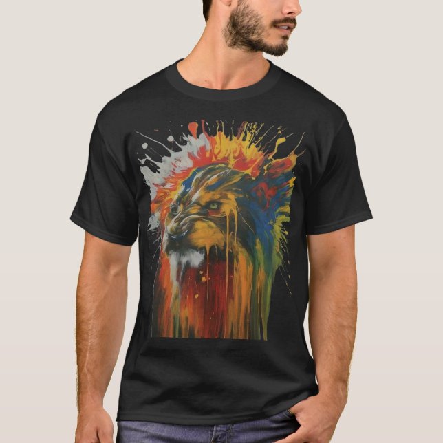 Camisetas pintadas de arte original (Anverso)