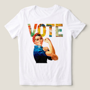 Camisetas políticas para mujeres Rosie the Riveter