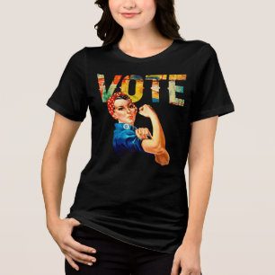 Camisetas políticas para mujeres Rosie the Riveter