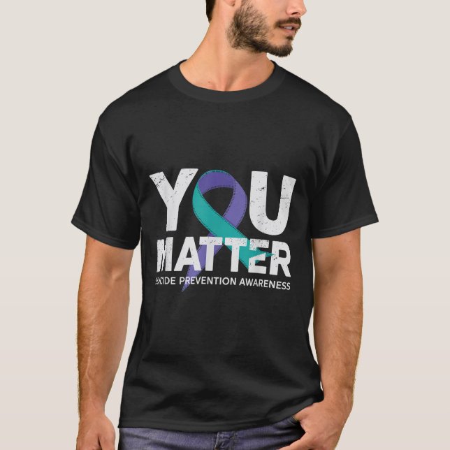 Camisetas Prevención de Suicidios Conciencia del S (Anverso)