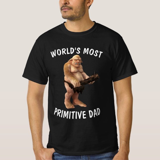 CAMISETAS PRIMITIVAS DE DAD FUNNY (Anverso)