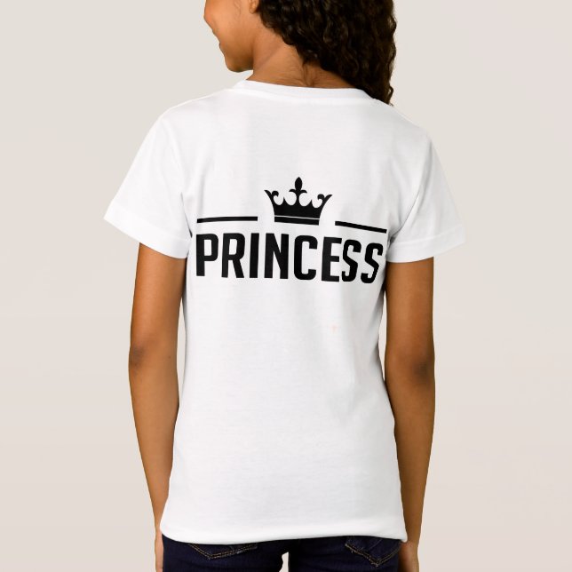 Camisetas Príncipe y Princesa (Reverso)
