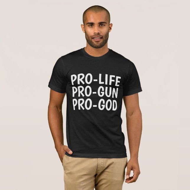 Camisetas PRO-DIOS PRO-GUN (Anverso completo)