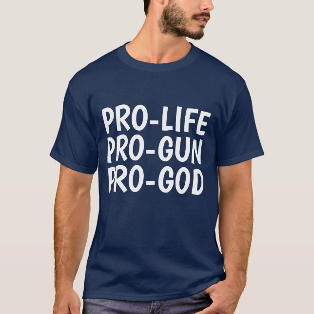 Camisetas PRO-DIOS PRO-GUN (Anverso)