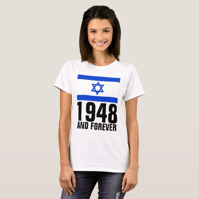 Camisetas PRO-ISRAEL1948 Y PARA SIEMPRE JUDÍAS (Anverso completo)