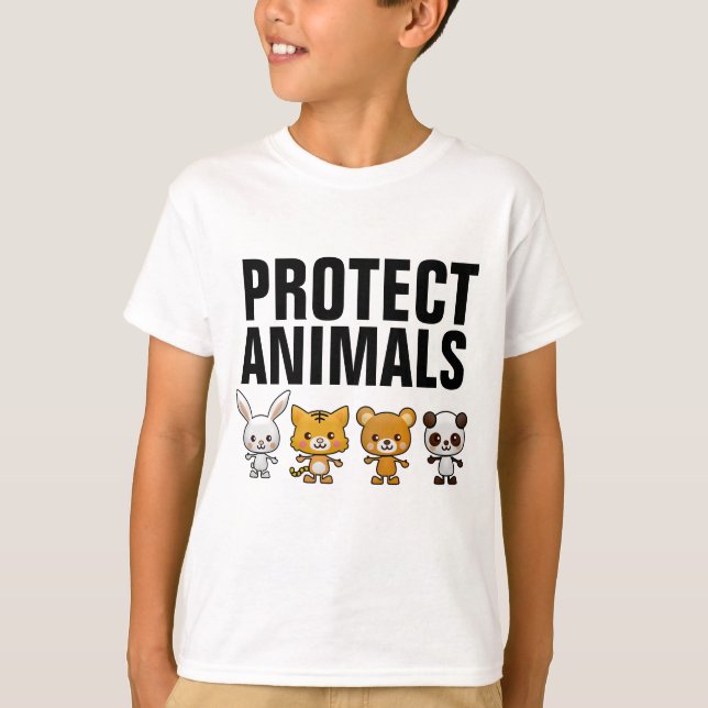 Camisetas PROTEGER ANIMALES (Anverso)