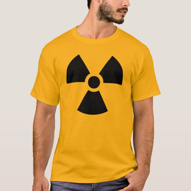 Camisetas radiactivas del símbolo (Anverso)