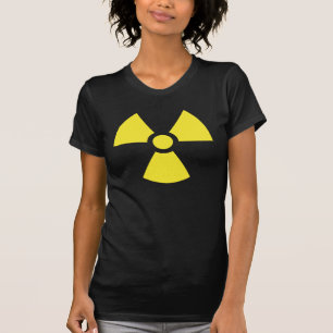 Camisetas radiactivas del símbolo