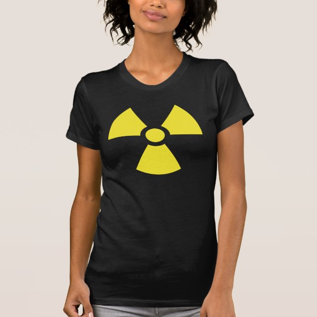 Camisetas radiactivas del símbolo (Anverso)