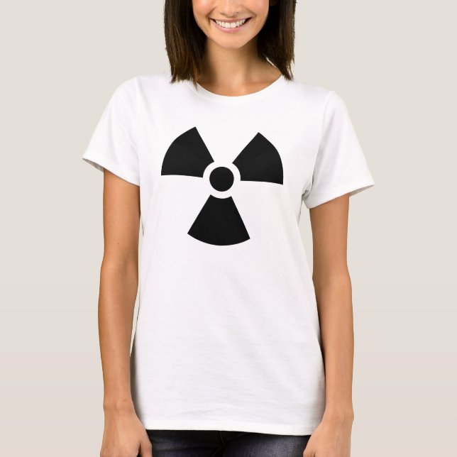 Camisetas radiactivas del símbolo (Anverso)