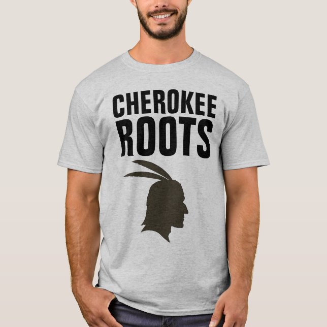 Camisetas RAÍZ DE CHEROKEE INDIAN (Anverso)