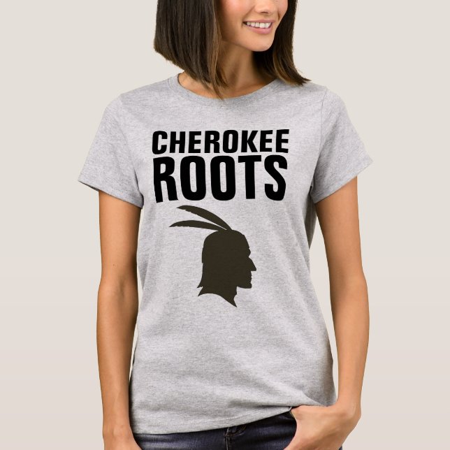 Camisetas RAÍZ DE CHEROKEE INDIAN (Anverso)