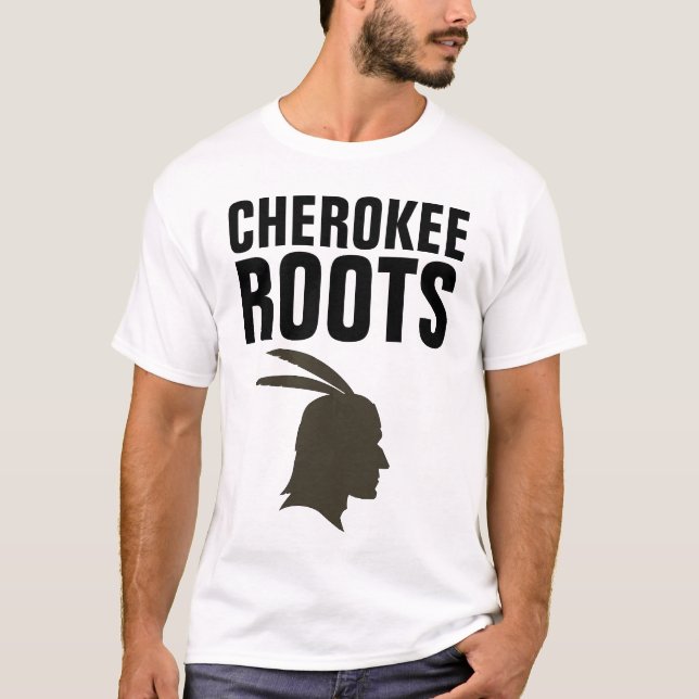 Camisetas RAÍZ DE CHEROKEE INDIAN (Anverso)