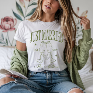 Camisetas recién casados, Personalizado de novia y