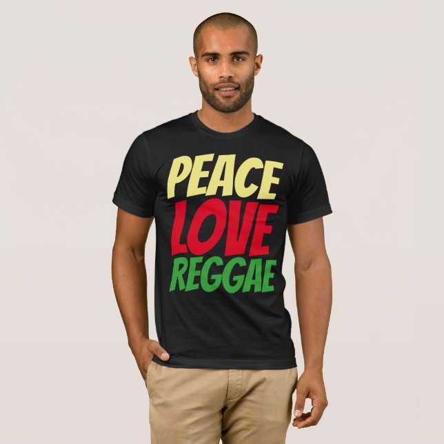 Camisetas REGGAE, AMOR DE LA PAZ (Anverso completo)