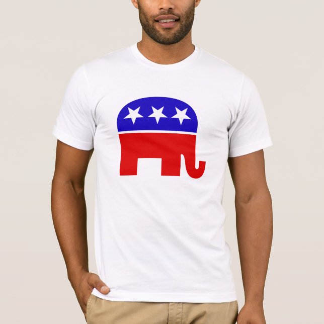 camisetas Republicanos Del Elefante T (Anverso)