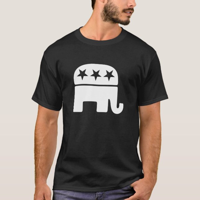 camisetas Republicanos Del Elefante T (Anverso)
