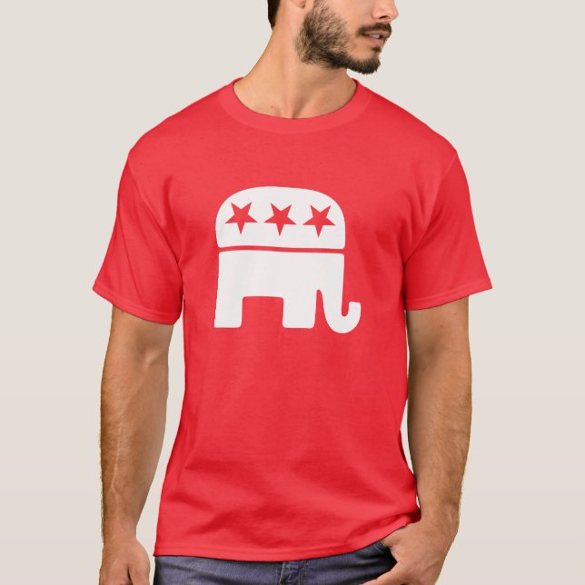 camisetas Republicanos Del Elefante T (Anverso)