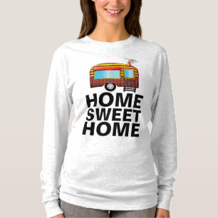 Camisetas RETRO CAMPER TRAILER, HOME SWEET HOME