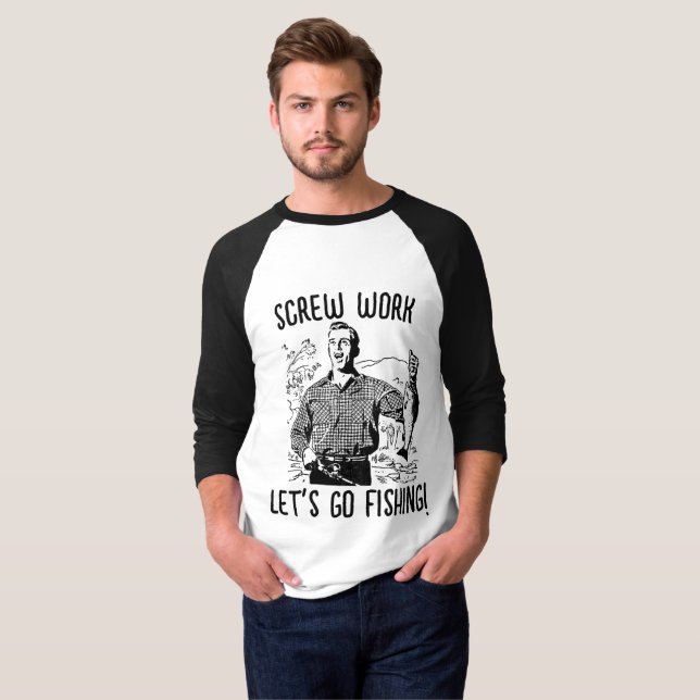 Camisetas RETRO DE PESCA DIVERSAS CAMISETAS MENS (Anverso completo)