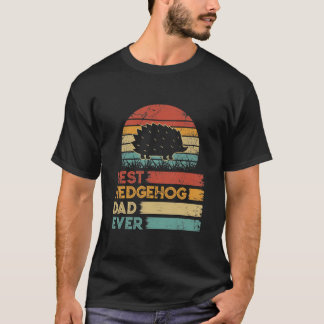 Camisetas Retro Vintage Best Hedgehog Dad