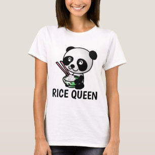 Camisetas RICE QUEEN, RICA LOVER Ladies Graciosas