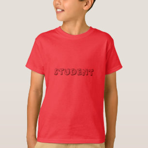 Camisetas rojas personalizadas para niños y estudi