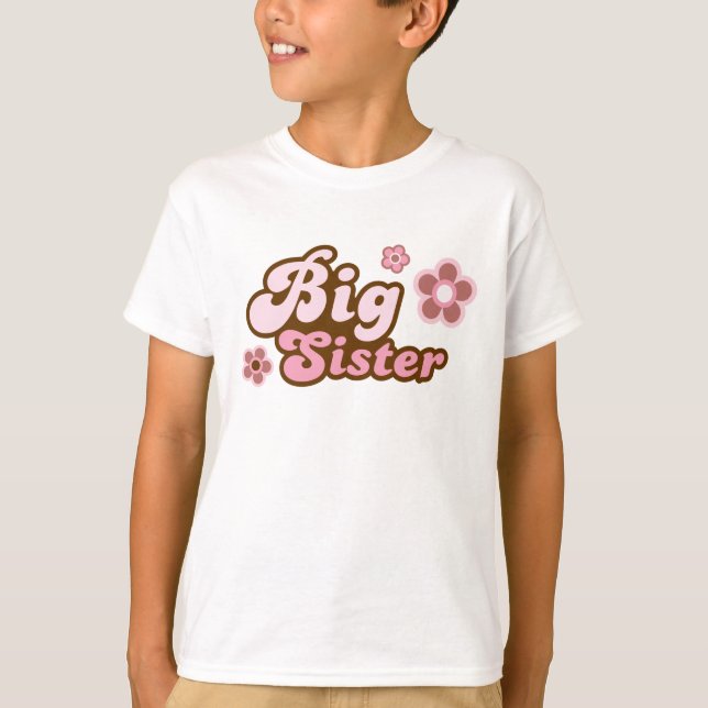 Camisetas rosadas enrrolladas de la hermana grande (Anverso)